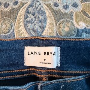 Lane Bryant Dark Blue Denim Jeans with Contrast Stitching